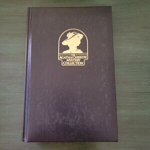 Agatha Christie Leatherette Book Mystery Novel Staging Decor Navy Blue POEMS